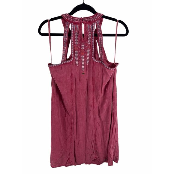 O’Neill embroidered red shirt dress- size M - Picture 1 of 8
